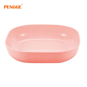 Assiette carrée en paille de blé réutilisable et écologique, 14,6 cm, multicolore, logo personnalisé, design original - Product Image 4