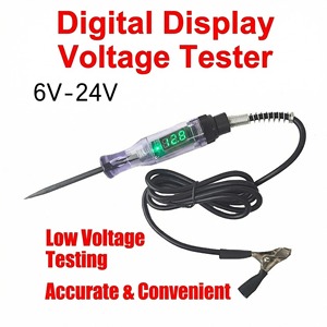 VETOOL Car <strong>Tester</strong> 6V 12V 24V Auto Car Diagnostic Probe Test Pen Light Bulb <strong>Electric</strong> Measuring Pen Repair Tools - Product Image 2