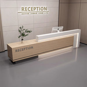 Bộ bàn ghế văn phòng QT-54, bàn làm việc, bàn tiếp tân hiện đại, bàn lễ tân, bàn làm đẹp - Product Image 3