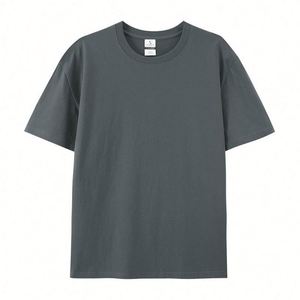 O-Neck Slim Fit Men's <b>Shirt</b> Brand Logo 220Gsm High Quality Unisex T <b>Shirts</b> Manufacturer Custom Screen Print - Product Image 4