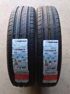 Pneus radiaux Nangang pour BMW I3 (avant 155/70R19 arrière <span class=keywords><strong>175</strong></span>/<span class=keywords><strong>60R19</strong></span>) & pour Smart 155/60R15 <span class=keywords><strong>175</strong></span> 55R15 - Product Image 1