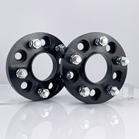Nouvel espaceur de roue ET+ en alliage d'aluminium forgé 6061 T6 5x120.65 25MM CB72.56, adaptateur noir anodisé dur, centrage de moyeu, grade 10.9/12.9