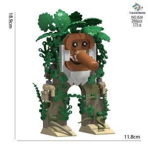 동물 그림 Tung Sahur 빌딩 블록 세트 나무 스틱 남자 장난감 이탈리아 두뇌 Tralero Tralala 디자인 빌딩 블록 - Product Image 5