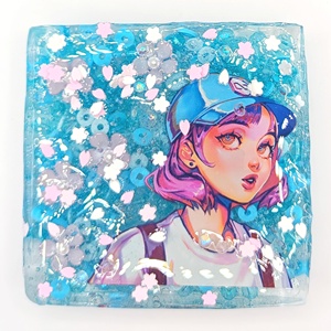 OEM ODM Anime Anime Picky Pad Hanami Sakura Theme Acrylic Standee Sensory Toy - Product Image 1