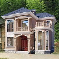 Villa en acier léger de style européen, solide et durable