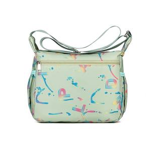 แฟชั่นคอร์กระเป๋าสะพายข้างผู้หญิงสีดำพิมพ์ลายตัวอักษรความจุขนาดใหญ่ปิดซิปหลายชั้นจัดเก็บแบบลำลองกระเป๋าเดินทางแบบสะพายข้าง - Product Image 4