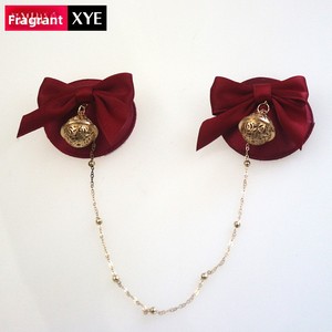 Эротический набор для БДСМ: комплект для бондажа с бантом, колокольчиком и цепью, секс-игрушки для взрослых для женского обучения - Product Image 4