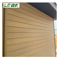 Panel de Pared WPC Moderno para Exterior/Interior con Diseño Gráfico de Grano de Madera Coextruido, Anticorrosión e Impermeable para Viviendas