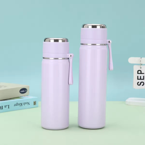 Custom 316 Stainless Steel Bullet <b>Thermos</b>, Pop-up Lid Lanyard Straight Steeping <b>Tea</b> Cup for Students - Product Image 3