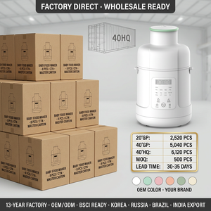 Hepsi Bir Arada Bebek Maması Hazırlayıcı Buharlı Pişirici Blender BPA İçermez 316 Paslanmaz Çelik 5 Adet Ekstra Aksesuar ile - Product Image 6