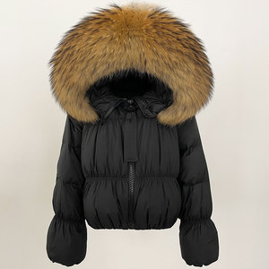 Vente en gros 2025 nouveau hiver doudoune femmes vraie <span class=keywords><strong>fourrure</strong></span> de renard épais chaud 90% blanc duvet de canard manteau <span class=keywords><strong>femme</strong></span> Parkas imperméable - Product Image 6