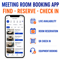 Desarrollo de Aplicaciones de Internet para Reserva de Salas de Reuniones Personalizadas para IOS/Android con Tecnología React Native y Flutter, Calendario de Disponibilidad de Salas