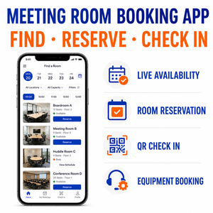 Sviluppo App Internet Personalizzata per <span class=keywords><strong>Prenotazione</strong></span> Sale Riunioni per iOS/Android con Tecnologia React Native e Flutter, Calendario Disponibilità Sale - Product Image 2