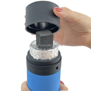 Mini Chicha Portable avec Couvercle et Miroir pour Shisha de Voyage, en Acrylique, pour Porte-Gobelet de Voiture, avec Ensemble de Pailles en Silicone - Product Image 6