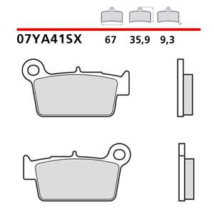 Per Brembo fantasioso 450 XXF 22-23 da gara pastiglie posteriori nuove condizioni - Product Image 1