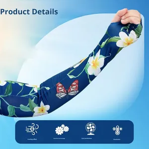 Maniche Protettive Anti-UV Traspiranti e Rinfrescanti con Effetto Ghiaccio, Asciugatura Rapida, in Seta Ghiacciata, per Sport <span class=keywords><strong>Estivi</strong></span> all'Aperto, Colori Assortiti - Product Image 1