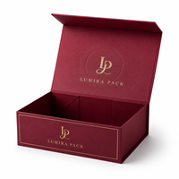 Caja de Regalo Magnética Plegable Ecológica Personalizada para Regalos Minoristas, Papel de Arte, Lámina Dorada, Fabricante OEM al por Mayor