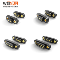 4mm Pitch 1A Current 2-32Pin Male and Female Pogo Pin Connector Standard Screw Hole Plug-in Connector
