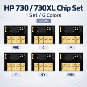 <span class=keywords><strong>730</strong></span> 6 สีตลับหมึกชิปอัพเกรดใหม่ HP730 ชิปสำหรับเอชพี ดีไซน์เจ็ท T1600 T1600dr T1700 T1700dr T2600 T2600dr ชิปเครื่องพิมพ์ - Product Image 1