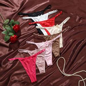 Infradito Sexy da donna all'ingrosso con cavallo di <span class=keywords><strong>cotone</strong></span>, mutandine a dorso a vita bassa <span class=keywords><strong>in</strong></span> Nylon traspirante con fiocco regolabile per una vestibilità comoda - Product Image 6