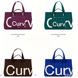Bolsos Tote de Poliéster con Diseño Jacquard de Doble Punto y Estampado de Dibujos Animados para Mujer, Personalizados de Fábrica, con Asas de Punto Curvo y Correas para el Hombro - Product Image 1