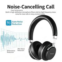Casque sans fil avec réduction de bruit, confortable, pour les voyages, le travail et la musique