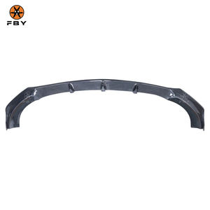 Lèvre avant en fibre de carbone de style W118 FD pour Mercedes-Benz <span class=keywords><strong>CLA</strong></span> 45 W118 C118 X118 2019 + jupes latérales de becquet de lèvre avant en carbone - Product Image 2