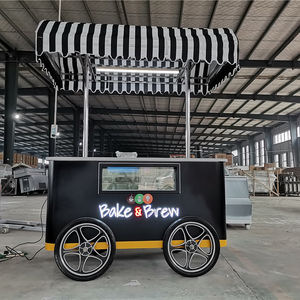 Machine à crème glacée 10 saveurs, chariot <span class=keywords><strong>de</strong></span> crème glacée italien élégant à main - Product Image 1