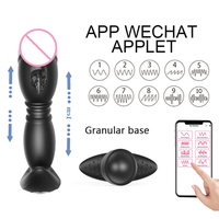 Masseur de prostate contrôlé par application, vibrateur anal pour adultes, stimulateur anal, plug pour homme et femme avec 10 modes de poussée et de vibration