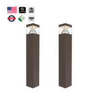 Lampadaires LED d'extérieur pour allées de jardin, en aluminium, 3000K/4000K/5000K CCT, IP65, 14W/19W/24W AC, directement de l'usine