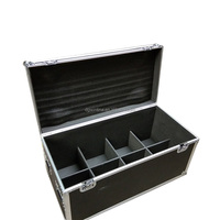 Flight case portable élégant et robuste en aluminium pour projecteur de scène à faisceau mobile 1/6 1/8 1/10 avec roues
