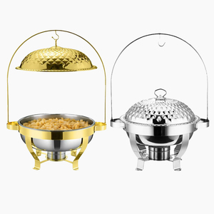 Fabricante personalizado hotel Fiesta restaurante 4L, 6L, 8L, acero inoxidable alcohol calefacción comida aislamiento olla caliente - Product Image 1