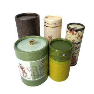 custom eco biodegradable kraft cardboard cylinder paper tube box packaging