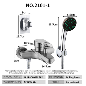 Pano.V Wholesale Manufacturer Imperial 304 Stainless Steel <b>Shower</b> Faucet Bathtub Wall Mixer Valve Featuring Brass <b>Outlet</b> - Product Image 4