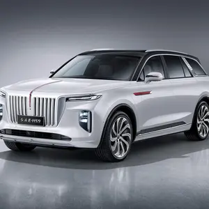 Hongqi EHS9 460KM saf elektrik enerjisi büyük SUV araba 5 tekerlekler 6 koltuk elektrikli Ev arabalar araçlar