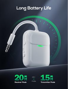 Pasall 2025 baru penjualan laris untuk pesawat <span class=keywords><strong>2</strong></span> in <span class=keywords><strong>1</strong></span> pemancar penerima nirkabel <span class=keywords><strong>3.5mm</strong></span> AUX Stereo biru Tooth adaptor - Product Image 4