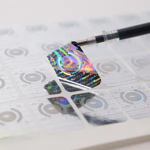 2d 3d Paste Persistent Sticker Hologram Authenticity Design Perfume Security Label Cosmetic Waterproof Customized Vinyl Labels