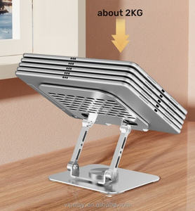 Support de bureau en métal de levage et de pliage à 360 degrés rotatif <span class=keywords><strong>IPD</strong></span> universel pour la diffusion en direct - Product Image 2