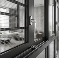 Ventanas Abatibles de Aluminio con Vidrio Bajo Emisivo y Relleno de Argón, Certificadas por la CE, Eficientes Energéticamente, para Viviendas Residenciales en EE. UU.
