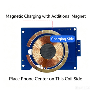 Module de charge rapide sans fil magnétique 3-en-1 25W personnalisable pour allume-cigare de voiture OEM 12-24V - Product Image 5