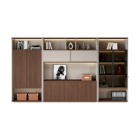 WJG-236X Armoire de classement ignifuge en bois minimaliste pour bureau avec démontage et mobilité, bibliothèque de rangement simple