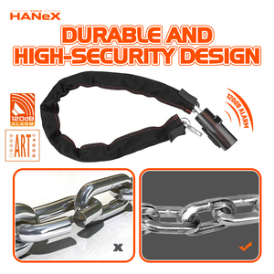 Antivol de vélo robuste 120 dB avec alarme, chaîne de protection haute sécurité pour moto - Product Image 3