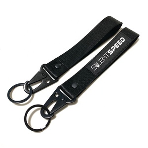 Móc Khóa Ngắn Thêu Logo Tùy Chỉnh Dây Buộc Cổ Tay Xe Máy Có Móc Hình Đại Bàng - Product Image 3