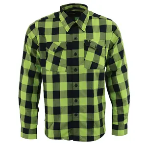 LOW MOQ OEM ODM Long Sleeve Casual Flannels USA XS-5XL Tall Size Custom Plaid Check Flannel Shirts