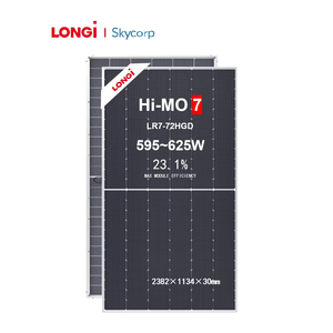 Módulo Solar Longi Hi-MO 7 LR7-72HGD 595W 600W 605W 610W 615W 620W 625W Rango de Potencia Completo Alto Rendimiento Celda Mono PERC - Product Image 1