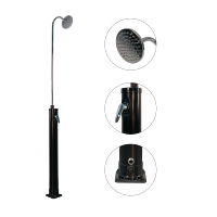 Promotion : Douche solaire extérieure 8L avec bras de douche en acier inoxydable, en PVC et ABS, pour jardin, piscine, plage – Chauffage solaire – Fabricant OEM/ODM