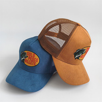 Diseña Tu Propia Gorra Deportiva de 5 Paneles de Gamuza y Malla con Bordado 3D y Logotipo Personalizado - Lista para Viajar