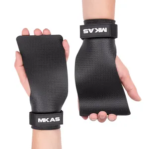 MKAS High Quality Microfiber Anti-slip Wear-resistant Weightlifting Grips Palm Pads Breathable Powerlifting Crossing grips