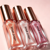 Brillo Labial Personalizado con Tu Logotipo, Brillo Labial Líquido Brillante y Voluminizador de Larga Duración, Vegano, Cruelty Free, Aceite Labial para Maquillaje