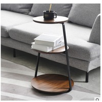 Table d'appoint moderne noire pour café et thé, nouveau modèle, plateau en métal, économique, meubles de salon, utilisation à domicile ou à l'hôtel, bois MDF durable